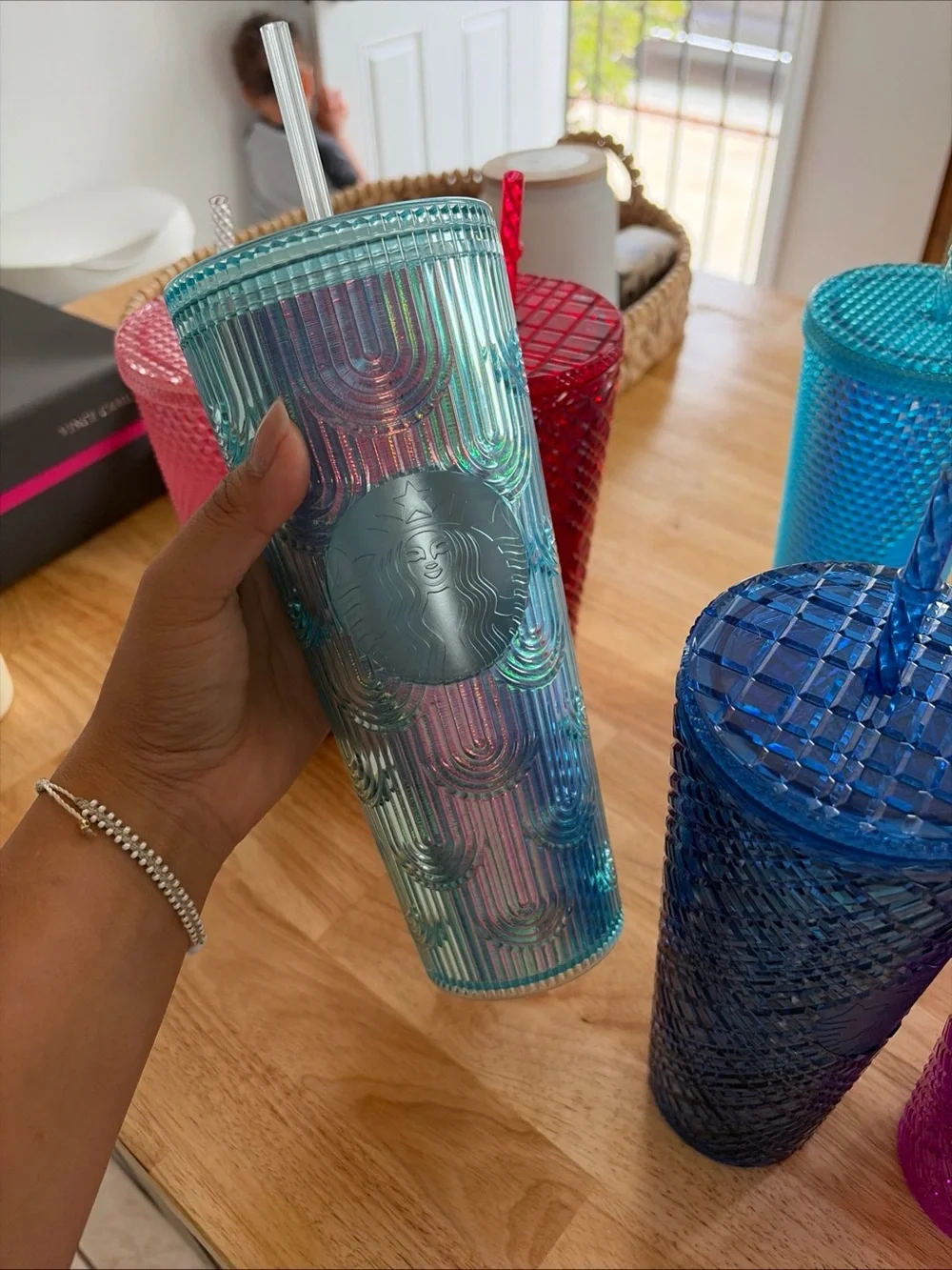Starbucks Studded Tumbler Set in Pink, Red, Blue, Teal, Purple, Clear